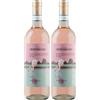 Vita Mediterranea Pinot Grigio delle Venezie DOC Blush - Vino Rosato Biologico e Vegano, 750 ml (Confezione da 2)