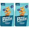 Pavesi Gran Pavesi Cracker Le Crancine Gusto Classico, Cotte al Forno, Snack Salato e Croccante, Senza Olio di Palma, Confezione da 12 Monoporzioni da 30g