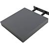Etrexonline Mensole da Muro Colore Grigio Antracite 25x25x4cm, Mensole da Parete in Legno con Fissaggio Invisibile