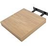 Etrexonline Mensole da Muro Colore Rovere 25x25x4cm, Mensole da Parete in Legno con Fissaggio Invisibile