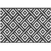 vidaXL Tappeto per esterni ARAKIL Bianco e nero 160x230 cm PP