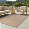 TAPISO Tappeto Tapiso YUCANA Outdoor Beige Balcone resistente ai raggi UV 140 x 200 cm