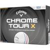 Callaway Palline da golf Callaway Golf Chrome Tour X 2026, tripla pista, bianche