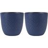 EDA - Coprivaso Opale Ø 18,5 cm - Blu Profondo (Confezione da 2)