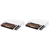 InterDesign iDesign The Home Edit Organizer con cassetto estraibile in plastica riciclata trasparente (Confezione da 2)