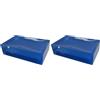GEDY Auckland Porta saponetta, Misure e Peso: 3X11X7 CM & 0,15 kg, Porta Sapone Solido in Resina Trasparente di Alta qualità, Finitura Blu, Design R&S Gedy, Fatto a Mano, 2 Anni di Garanzia