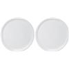 Excelsa Napoli Piatto Pizza, 33.0 cm, Ceramica, Bianco (Confezione da 2)