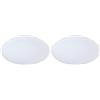 RL LIVE YOUR LIGHT Reality R62601201 Plafoniera, Plastico, 18 W, 40x40x12 cm, 12 W, Bianco (Confezione da 2)