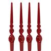Cereria Di Giorgio - 2 Candele Voluta laccate - Diametro 2.2 cm Altezza 30 cm - Colore Bordeaux - Durata 10 ore - Standard per candelabro - Home Decor Collection - Artigianale (Confezione da 2)