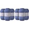 Utopia Crafts DK Double Knitting Yarn 3x 100g (Cloudy Blue) (Confezione da 2)