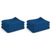 Glart G3MB, 3 coperte in pile, conformi allo standard Öko-Tex, colore: blu navy, dimensioni: 130x160 cm, grammatura: oltre 200 g/m2, perfette per accoccolarsi sul sofà, come copridivano o per i picnic