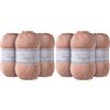 Utopia Crafts DK Double Knitting Yarn 3x 100g (Powder Pink) (Confezione da 2)