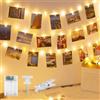FerraDrend Luci Per Foto 10M 100 LED Catena Luminosa a LED con Mollette 60 Clip