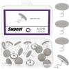 Swpeet 15Pcs tessuto grigio chiaro coperto pulsante twist pin, mobili biancheria pin, tappezzeria pin per la sicurezza gonne da letto, copertura letto, cuscino divano, slipcovers