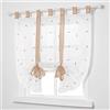 SIMPVALE Tende a Pacchetto Finestre, Beige 100x140 cm Tenda per Interni di Alta Qualità, Tende Romana di Stile Classico e Tenda Trasparenti in Voile per un'atmosfera Unica