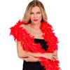 W WIDMANN MILANO Party Fashion - boa di piume con orpelli, lunghezza circa 180 cm, sciarpa di piume, accessorio, festa a tema