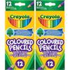 CRAYOLA - Set di matite Colorate di Legno FSC - Scatola da 12 pastelli Colorati - 12 Colori - Ideale per la Scuola e Asilo, per attività Creative e lavoretti - Bambini dai 3 Anni (Confezione da 2)