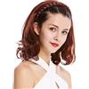 WIG ME UP - TYW60876H-130 Mezza parrucca Toupet Prezioso Cerchietto intrecciato Altezza spalle 45 cm Punte ricce Rosso Rame