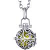 Morella Catenina donna acciaio inox 70 cm con ciondolo ornamentale e sfera Ø 16 mm in sacchetto di velluto colore a scelta