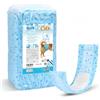 Nobleza 20 Pezzi Pannolini per Cani Maschi USA e Getta Taglia M (34-50 cm) - Anti perdite a 360° con Nucleo in Gel - Fasce per incontinenza e marcatura - Chiusure Regolabili Senza Strappo