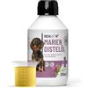 ReaVET Olio di cardo mariano per cani e cavalli, 250 ml, puro per uso alimentare, additivo per barf, olio di cardo per cani, olio di cardo mariano per cani, ricco di vitamina E, omega-6, omega-9