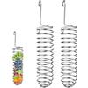 GYWHOOFT 2 distributori di cibo in acciaio inox, pappagallini, giocattoli per uccelli, accessori per l'alimentazione di frutta e verdura per uccelli