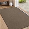 BEISIFLOOR Zerbino Ingresso Interno 60x90cm, Tappeto Ingresso Interno Antiscivolo Lavabile, Tappeti Tappetino Assorbente per Casa Porta, Corridoio, Marrone