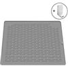 JXJFOZ - Tappetino scolapiatti in silicone per lavello, grande, ecologico, resistente al calore, antiscivolo, per piano di lavoro cucina, 45 x 40 cm, XL