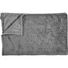 HOME DECO FACTORY, TX0099, Plaid in Flanella Goffrata Grigio Scuro, 150x200 cm - Comfort Eccezionale, Design Elegante, Versatile e di Facile Manutenzione per Un Tocco Chic ai Tuoi Interni