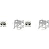 GEWISS - DY01008 Serie System Nr. 1 sopporto per montaggio su guida DIN un modulo compresa con Nr. 1 Presa Schuko (Confezione da 2)