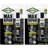 Bostik MAX REPAIR adesivo di riparazione super forte, flessibile, per incollaggi estremi g 20, Trasparente (Confezione da 2)