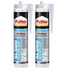 Pattex Sigillante Silicone Acetico Multiuso SL 500, Antimuffa, per Sanitari, Docce, Cucine, Bagni, Piastrelle in Ceramiche, Serramenti, Installazioni Idrauliche, Sigillante Bianco, Cartuccia da 300 ml