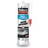 Rubson | Mastice Bagno & Cucina Nero intenso (cartuccia da 280 ml) - Guarnizione in silicone multi-materiale rinforzato con antifungini - sigillante sanitario colorato, flessibile e impermeabile