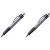 Faber-Castell 140789 - Penna a sfera Grip Plus Ball, spessore M, grigio pietra, 1 pezzo (Confezione da 2)