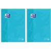 Oxford Quaderno microperforato Touch 80 fogli A4 Blu pastello (Confezione da 2)