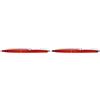 Schneider K20 Icy Colours - Penna a sfera retrattile, (larghezza linea M), colore: rosso traslucido, 1 pezzo (Confezione da 2)