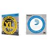 D'Addario EXL125 Set di Corde Rivestite in Nickel per Chitarra Elettrica, Super Light Top/Regular Bottom, 9-46 & Corda singola PL009 in acciaio per chitarra.009