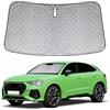 JinsenTGG Copertura del Parabrezza Dell'auto Sostituzione per Audi Q3 2018-2024, Parasole per Parabrezza per Auto all'interno Pieghevole, Protezione Antipolvere Riflettente UV