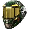 ANDELI Casco Saldatura Auto-Oscurante Digitale LED USB-C Panoramico 180° | Maschera Auto-Oscurante 183×81mm丨True Color丨LCD丨1/1/1/1丨DIN 3/5-8/9-13丨9 Memorie丨500mAh丨UV/IR丨MIG/MAG/TIG/ARC/Molatura/Taglio