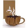 Cologne Cards Biglietto pop-up Coffee Cup - tazza da caffè - Buono, biglietto di compleanno, buono regalo e invito al caffè, latte