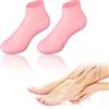 JOOTUEPO 1 Paia Calzini Calze Idratanti Elastici in Silicone per Pedicure per Piedi Spa, Cura dei Piedi Dopo la Pedicure per Piedi Secchi Screpolati (Rosa)