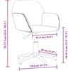 DKD HOME DECOR Sedia da ufficio girevole in tessuto nero