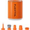 Flextail Gear Pompa per materassini gonfiabili Flextail Tiny Pump X2 - Pompa ricaricabile per materassini gonfiabili - Lanterna da 400LM - 3 in 1 - Arancione