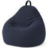 Bananair Pouf sacco in velluto a coste BANANAIR 80 x 70 cm blu scuro