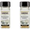 UBENA, Rosmarino Macinato, Aroma Intenso e Speziato, Ideale per insaporire per Carni, Patate Arrosto e Salse, Formato Vasetto da 18 gr (Confezione da 2)