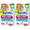 BJORG Granola Crunchy Avena Integrale con Noci e Frutta Bio, Cereali da Colazione Biologici, Senza Zuccheri Aggiunti, Ricchi di Fibre, per Vegani e Vegetariani, 280g (Confezione da 2)