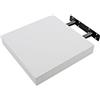Etrexonline Bianco 25x25x4cm, Mensole da Parete in Legno con Fissaggio Invisibile