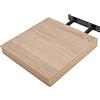 Etrexonline Mensole da Muro Colore Rovere Bianco 25x25x4cm, Mensole da Parete in Legno con Fissaggio Invisibile