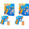 Nerf Hasbro Nerf N Series Blaster Flex, Blaster di Plastica con 2 Dardi Nerf N1 Compatibili con i Lanciatori Nerf N Series, Azzurro e Arancione, Giocattolo per Bambini e Bambine dagli 8 Anni in Su