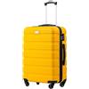 COOLIFE Valigia media, 67cm L,PC+ABS, valigia da viaggio con ruote girevoli
